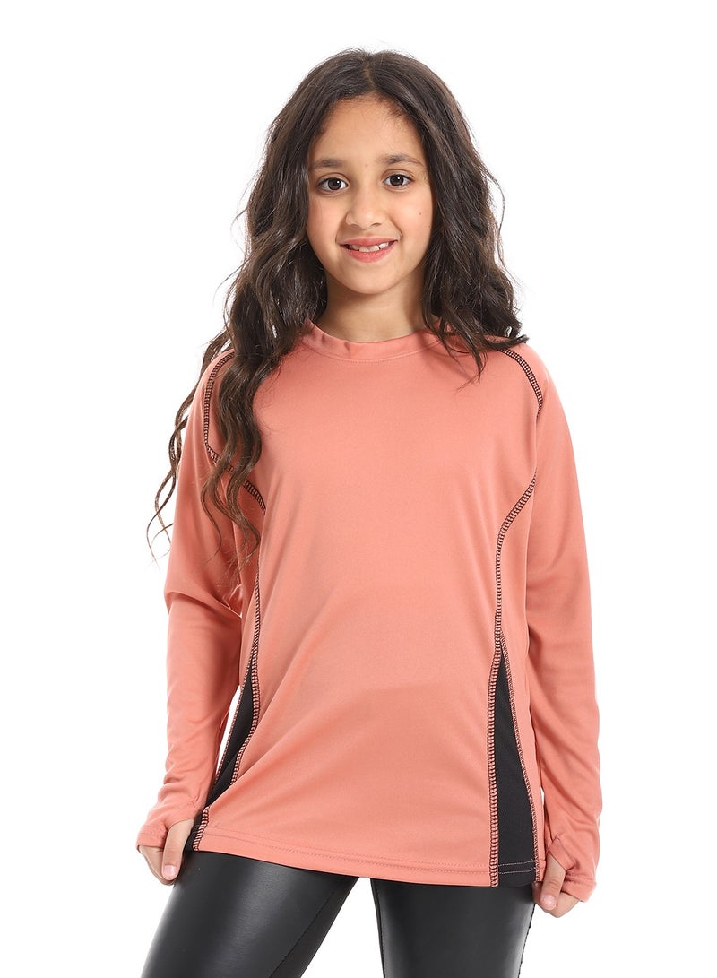 Caesar Girls' sports T-shirt with sleeves and a handle - Image 2