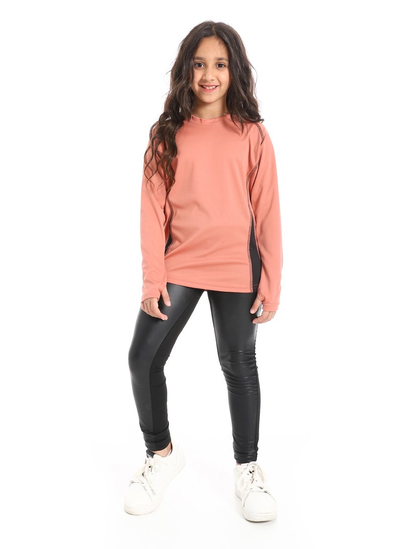 Caesar Girls' sports T-shirt with sleeves and a handle - Image 1