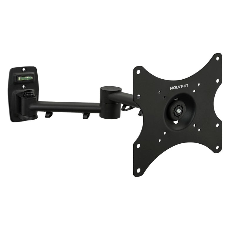 Mount-It! Full Motion TV Wall Mount Bracket for 13-42â€ Screens â€“ 18" Articulating Arm, Quick Release Plate, Tilt Swivel Rotate, Anti-Theft Lock, Single Stud Install, Supports 44 lbs, VESA 75â€“200 - Image 1