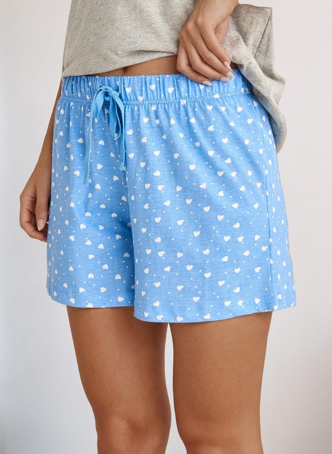 سبلاش فيڤ طقم بيجامة قطنية تي شيرت وشورت - Image 4