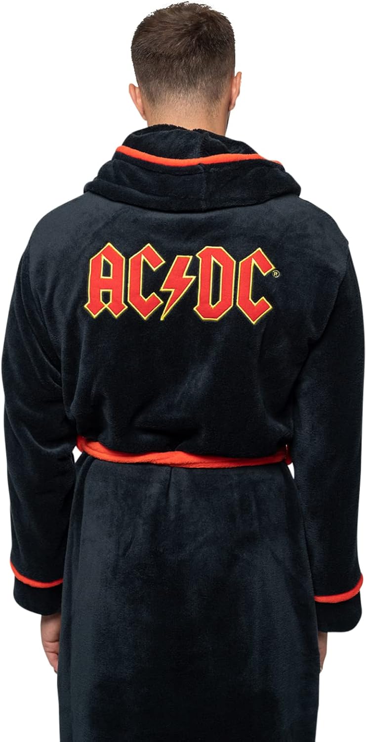 Men's Logo Bath Robe Black