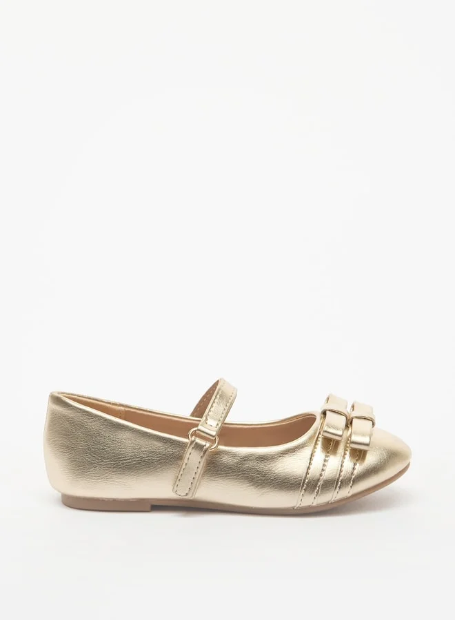 فلورا بيلا من شو إكسبرس Girls Casual Hook & Loop Round Toe Ballerinas