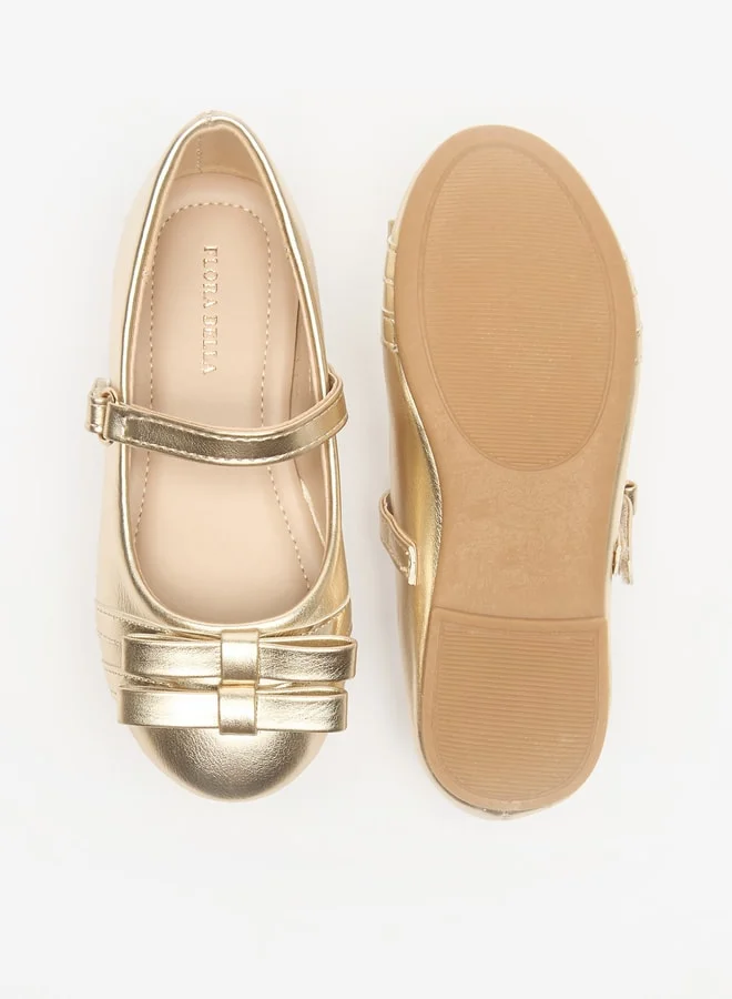 فلورا بيلا من شو إكسبرس Girls Casual Hook & Loop Round Toe Ballerinas