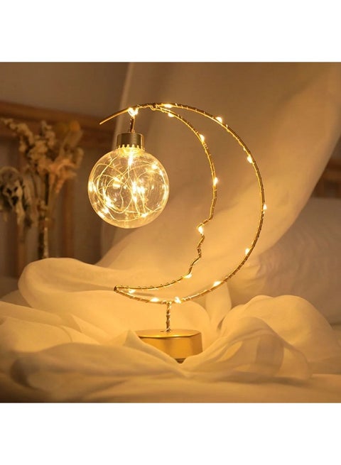 Metal crescent lantern for Ramadan Dimensions: 27 cm