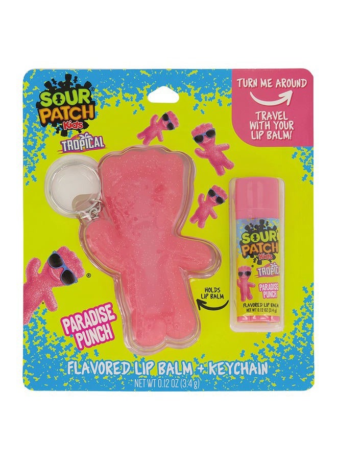 Taste Beauty Sour Patch Kids–Flavored Lip Balm and Keychain Holder, (Flavor), 2-Piece Set - Image 1