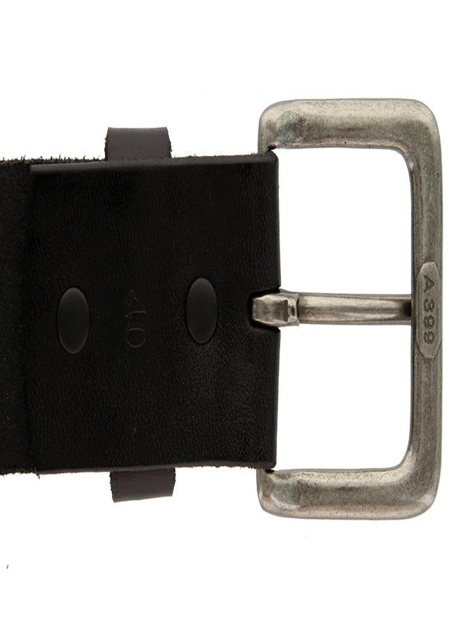 بيلتس.كوم حزام جينز رجالي من الجلد الطبيعي الكامل من Belts.com، موديل A399، أسود، مقاس 34، عرض 1.5 بوصة - Image 4