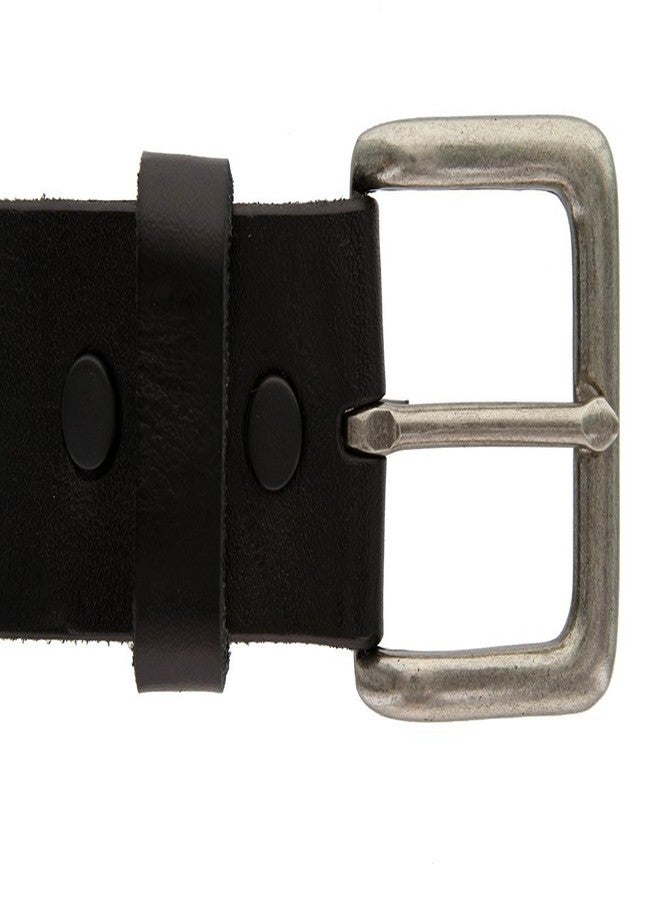 بيلتس.كوم حزام جينز رجالي من الجلد الطبيعي الكامل من Belts.com، موديل A399، أسود، مقاس 34، عرض 1.5 بوصة - Image 3