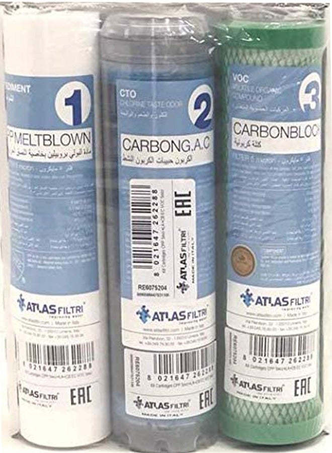أطلس طقم غيار فلتر 3 مراحل ايطالي اطلس - Image 2