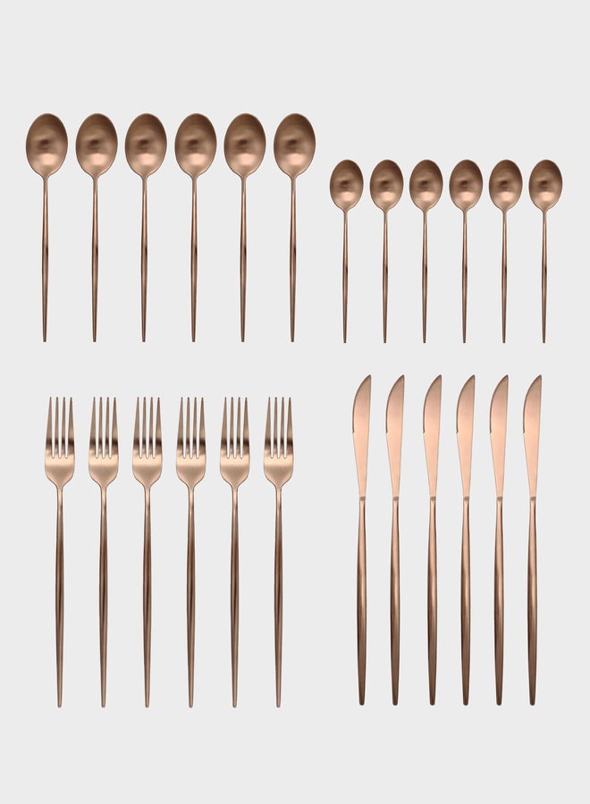 VAV GET 24-Piece Flatware Cutlery Set For 6 People - Image 3
