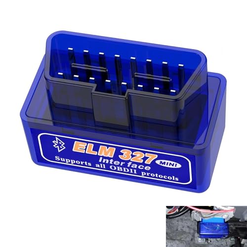 yorpyep OBD2 Scanner ELM327 V21 Bluetooth Diagnostic Tool Universal Car Code Reader for Android iOS Realtime Vehicle Data Monitor Blue - Image 1