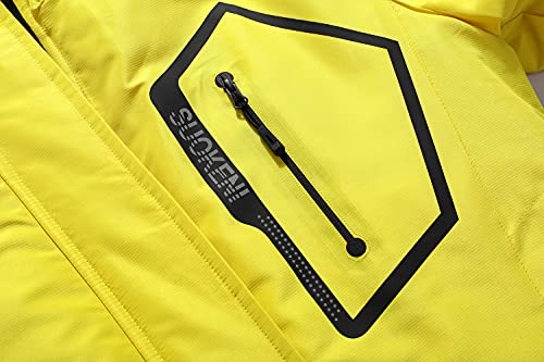 SUOKENI Women's Waterproof Warm Winter Snow Coat Hooded Raincoat Ski Snowboarding Jacket - Image 3