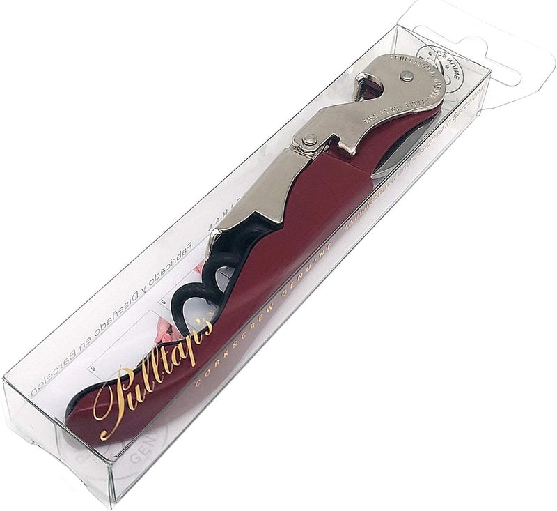 Pulltap's Genuine Classic 500 Waiter's Corkscrew – Double-Hinged Wine Key with Hinged Foil Cutter – Patented Design – Made in Spain – Bordeaux (Burdeos) - Image 4