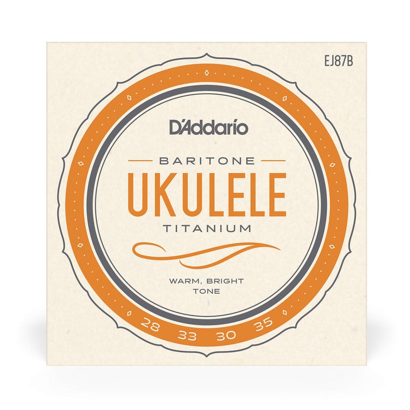 D'Addario أوتار يوكللي باريتون من د'أداريوا، تيتانيوم، EJ87B، مجموعة 4 أوتار، عبوة من 1 - Image 2
