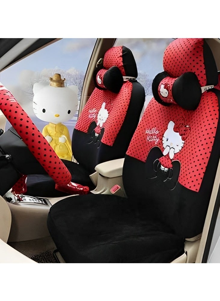 ام كي - فرش مقاعد السيارة الخلفية والامامية Hello Kitty - Image 1