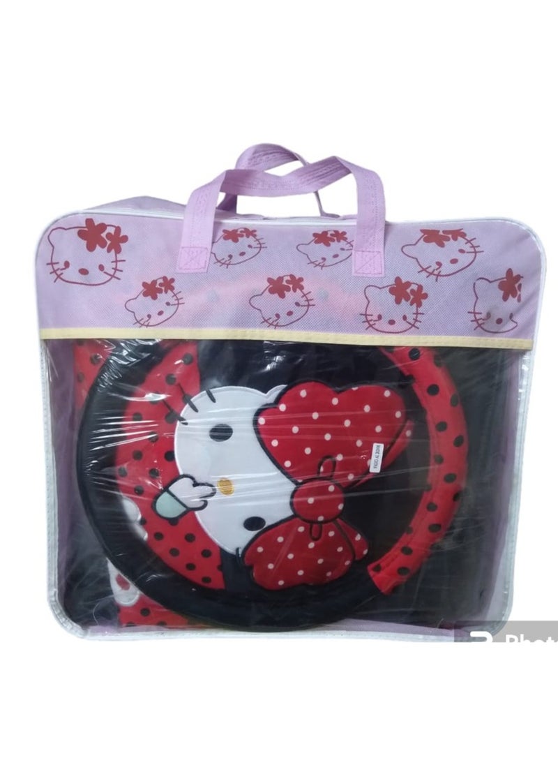 ام كي - فرش مقاعد السيارة الخلفية والامامية Hello Kitty - Image 1