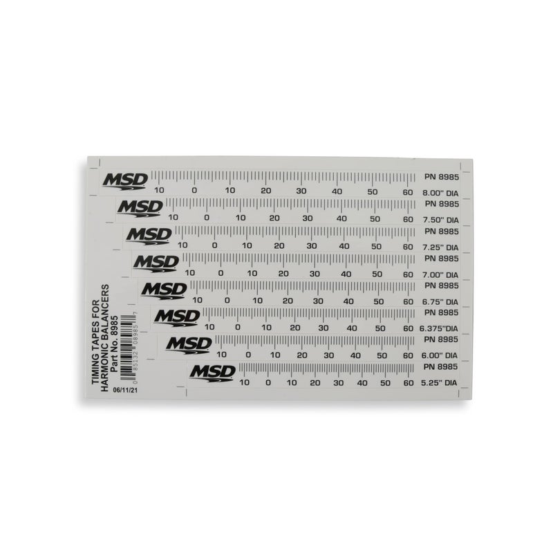 MSD 8985 Timing Tapes for Harmonic Balancers - Image 5