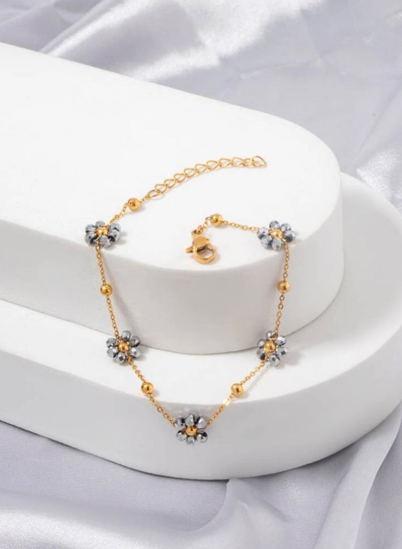 Jewelry 4You 18k Gold Plated Stainless Steel Bracelet For Women - Image 1