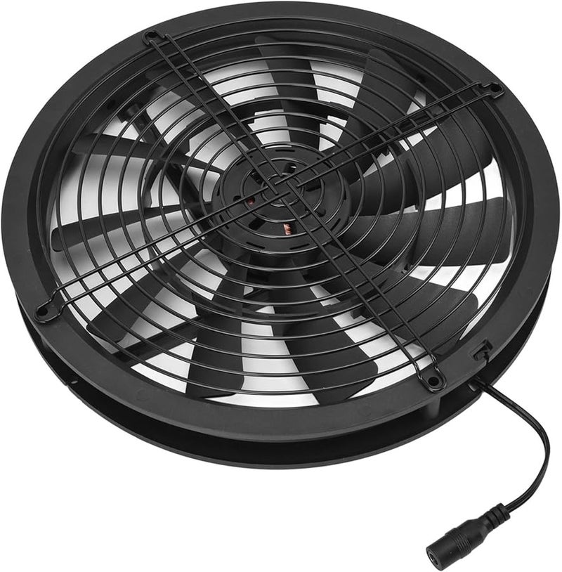 100W 12V Solar Powered Ventilation Fan Portable For Home Outdoor Use - Image 5