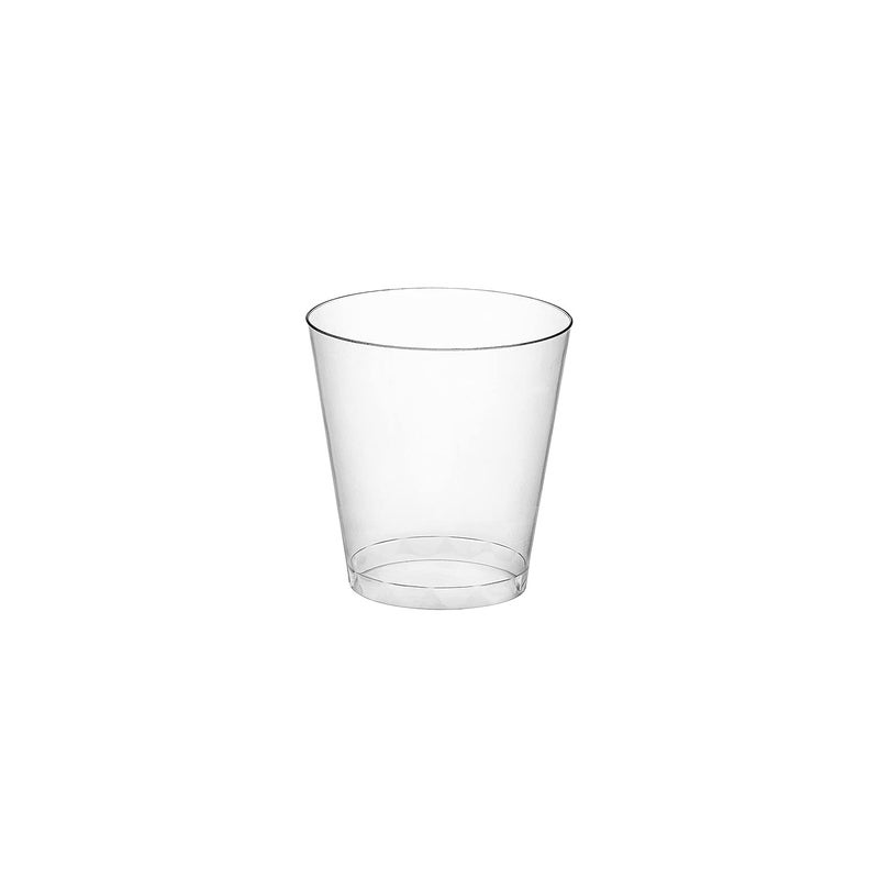 Party Essentials Disposable Hard Plastic Shot Shooter GlassesTasting Cups 200 Count Pack of 1 15Ounce Clear