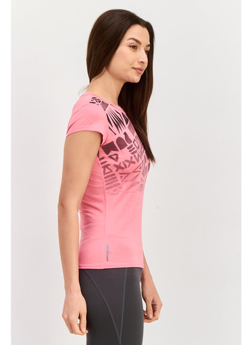 PUMA Women Sportswear Fit Short Sleeve Training Top, Pink  - Image 2