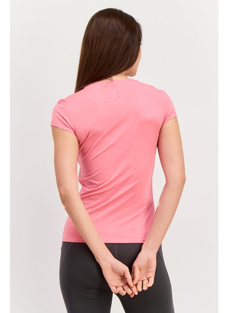 PUMA Women Sportswear Fit Short Sleeve Training Top, Pink  - Image 3