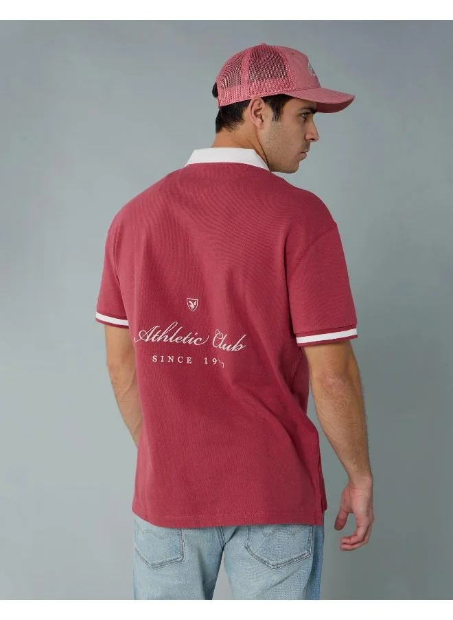 American Eagle AE Logo Polo Shirt