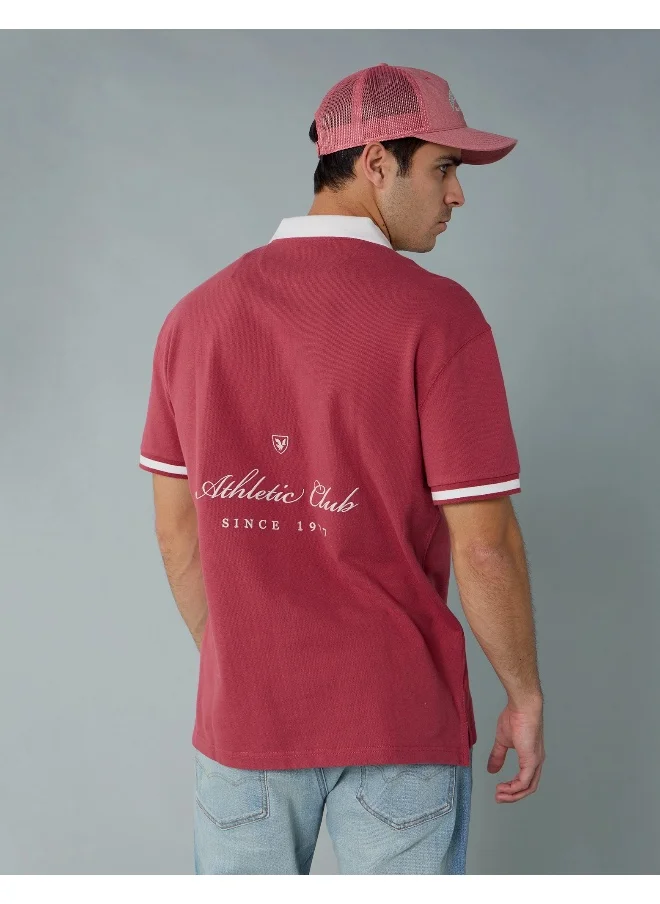 American Eagle AE Logo Polo Shirt