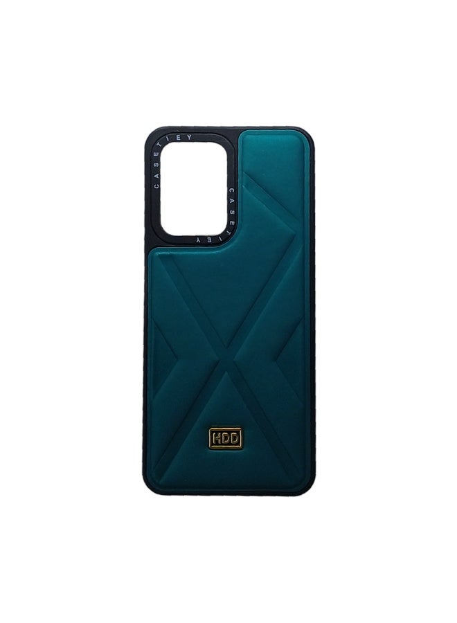 Phone Back Cover leather for Realme C33 green - Image 1