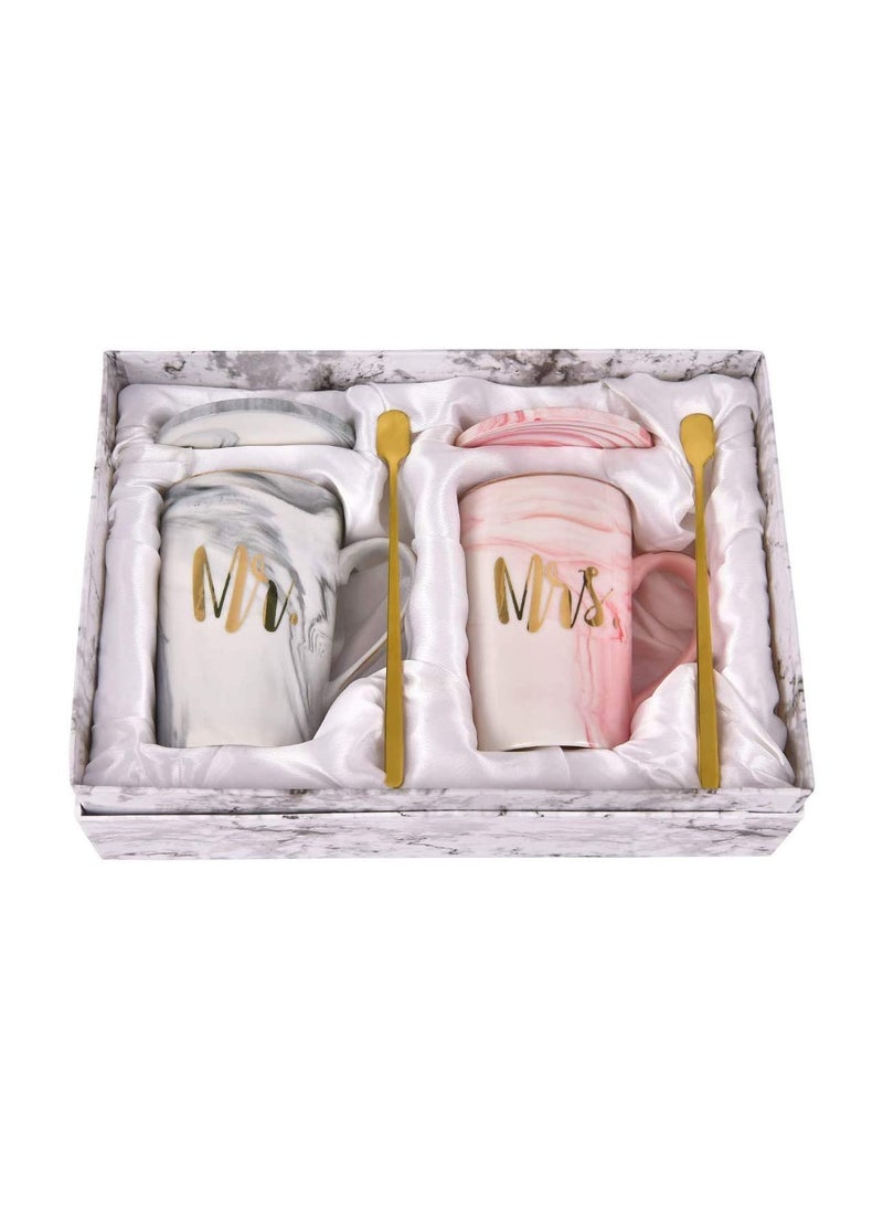 dreamons link Dreamons Link Mr And Mrs Coffee Mug Set Multicolour  - Image 1