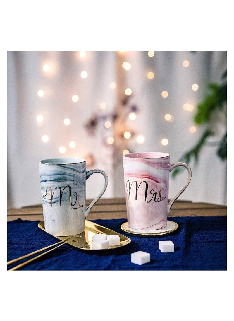 dreamons link Dreamons Link Mr And Mrs Coffee Mug Set Multicolour  - Image 3