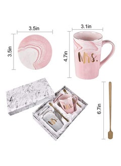 dreamons link Dreamons Link Mr And Mrs Coffee Mug Set Multicolour  - Image 5