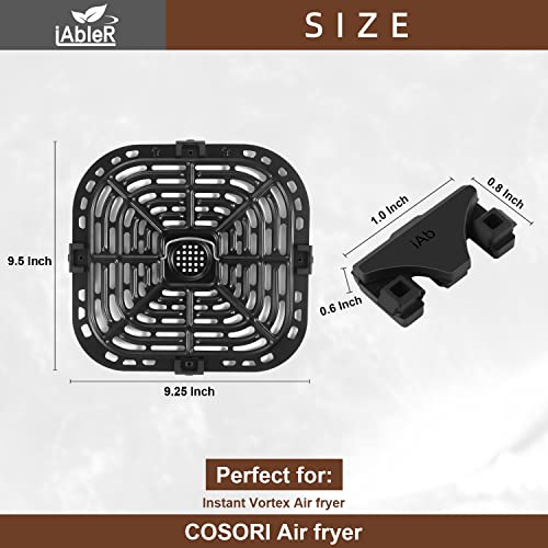 iAbler Original Air Fryer Tray Bumpers for Instant Vortex,Cosori-or Other Original Air Fryer Tray Bumpers for Instant Vortex, Cosori-or Other Air Fryers Crisper Plate Rubber Feet Replacement Parts - Image 3