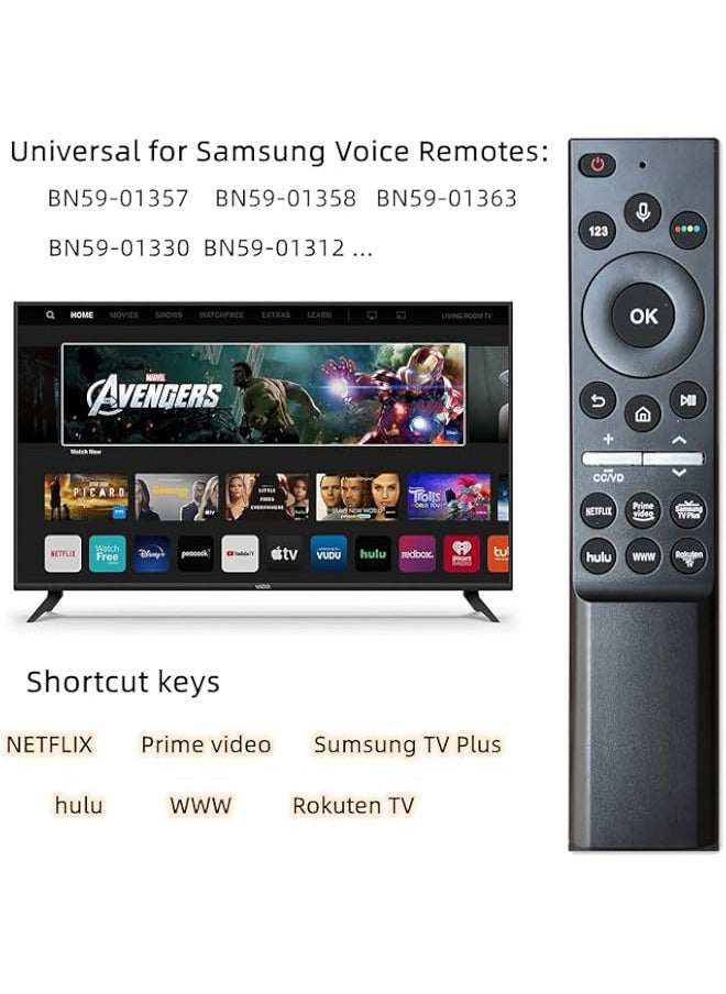 Generic - A6 Universal Voice Remote Control for All Samsung TV LED QLED 4K 8K UHD HDR Smart TV,Compatible with BN59 01363,BN59 01357,BN59 01358,BN59 01330... - Image 1