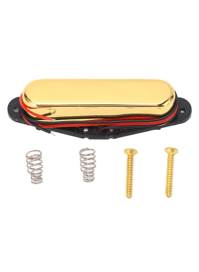 Thoraya - Electric Guitar Single Coil Pickup Retro Magnetic Guitar Neck Pickup for TL Bass Replacement Gold - Image 1