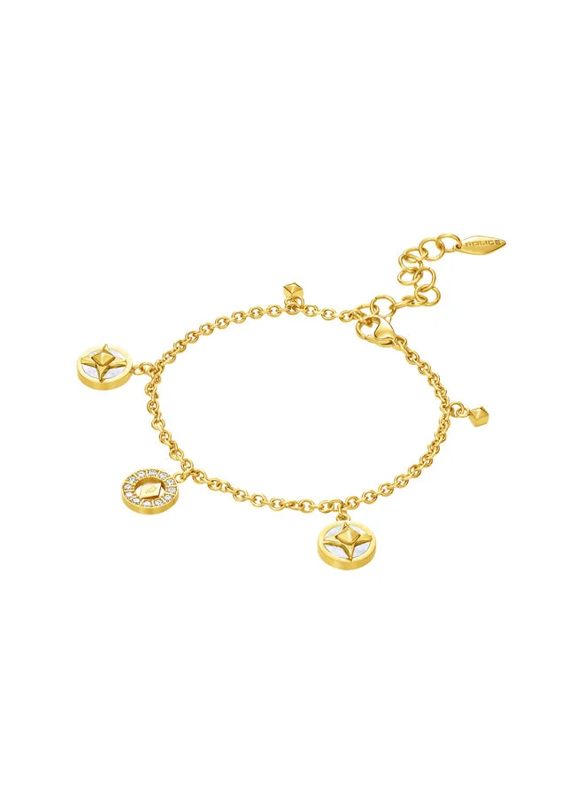 بوليس Lucky Star Bracelet for Women Gold Plating with Mother of PearlPEJLB0002005