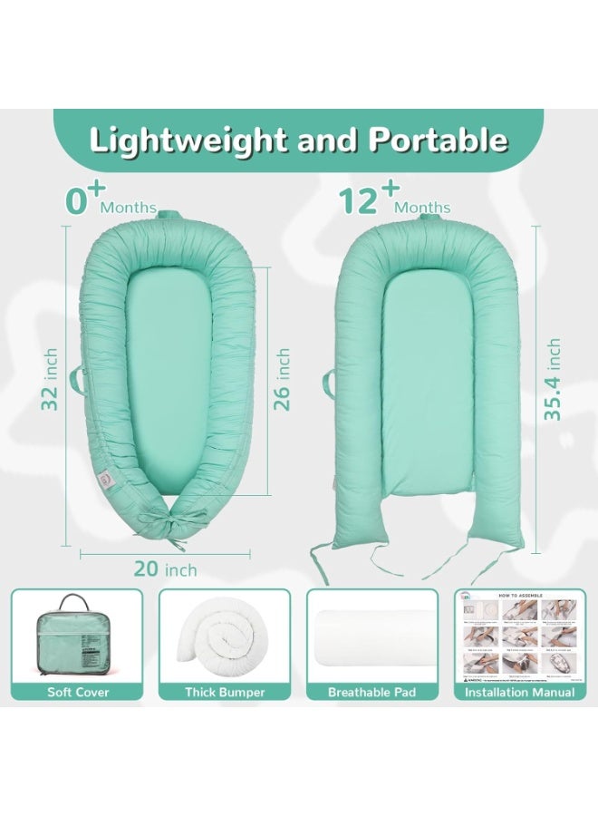 EAQ Baby Lounger, Infant Lounger for Newborn,Portable Baby Nest Cover Breathable & Soft, Newborn Essentials - Image 4