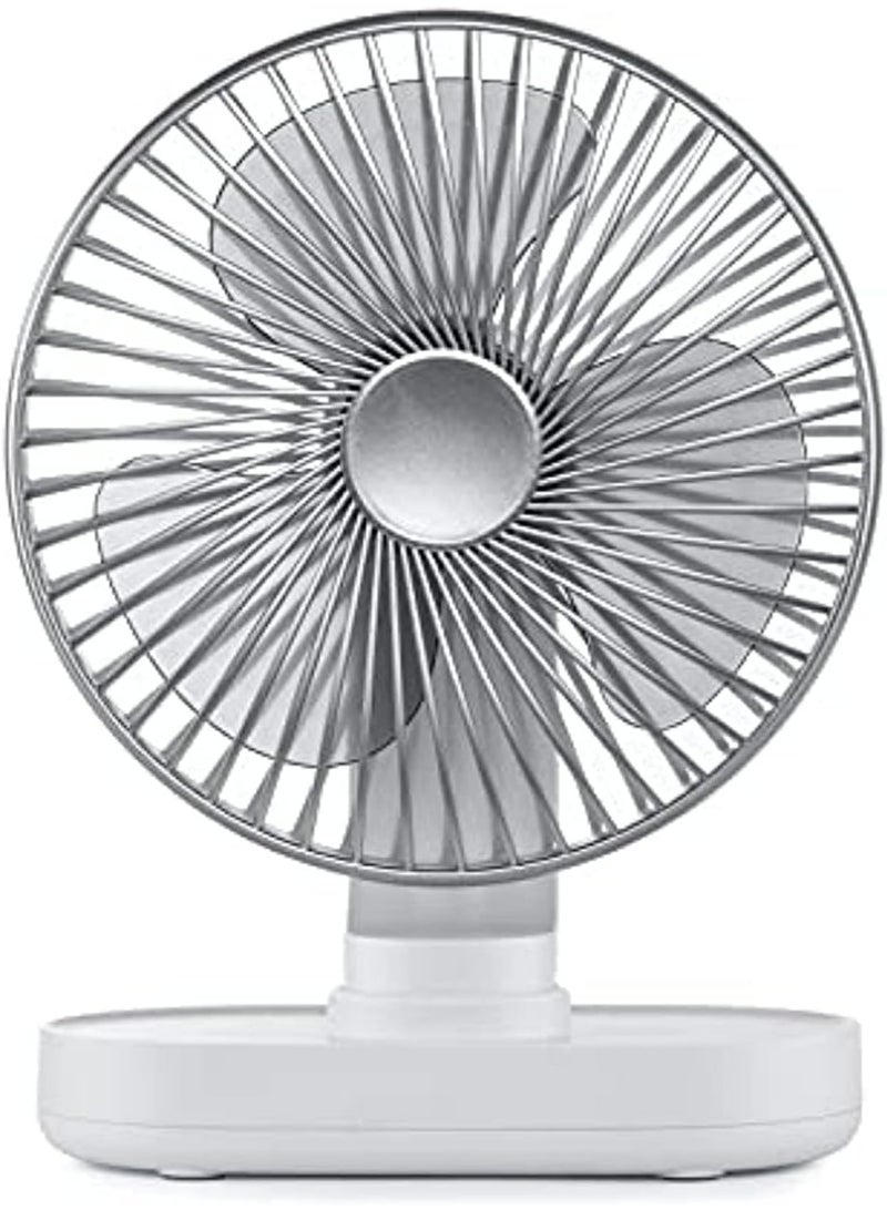 Vortex D77 Adjustable Angle Shaking Head Quiet Air Supply Large Battery Capacity 4000mAH 4 Speed Modes Strong Wind Press Switch Rechargeable Fan - Image 1