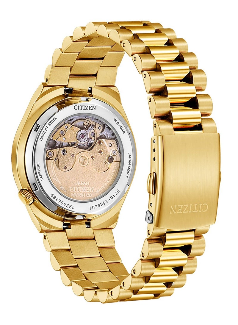 Citizen Boutique Citizen Red Dial Gold Watch Stainless Automatic NJ0153-82X - Image 3