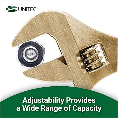 CS Unitec | Non-Sparking & Non-Magnetic Adjustable Wrench | 6in Aluminum Bronze Tool, TUV Certified & Beryllium Free - Image 5