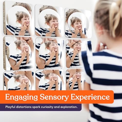 Special Supplies Sensory Bubble Wall Mirror - Interactive Acrylic Mirrors for Wall Decoration and Sensory Toys for Kids Classroom or Home -Sensory Room Decor -Visual, Tactile Stimulation - (Pack of 9) - Image 5