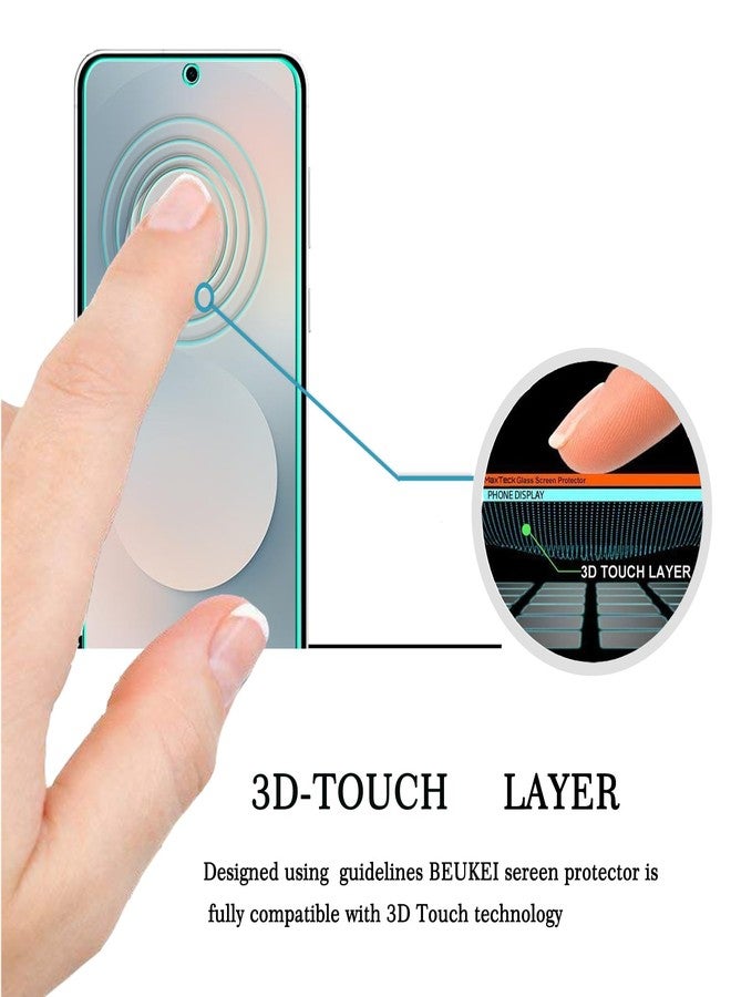 beukei (4 Pack) Compatible for Samsung Galaxy S25 FE 5G / Galaxy S25 FE [FE Model Only] Screen Protector Tempered Glass,Touch Sensitive, 9H Hardness (For Galaxy S25 FE) - Image 2