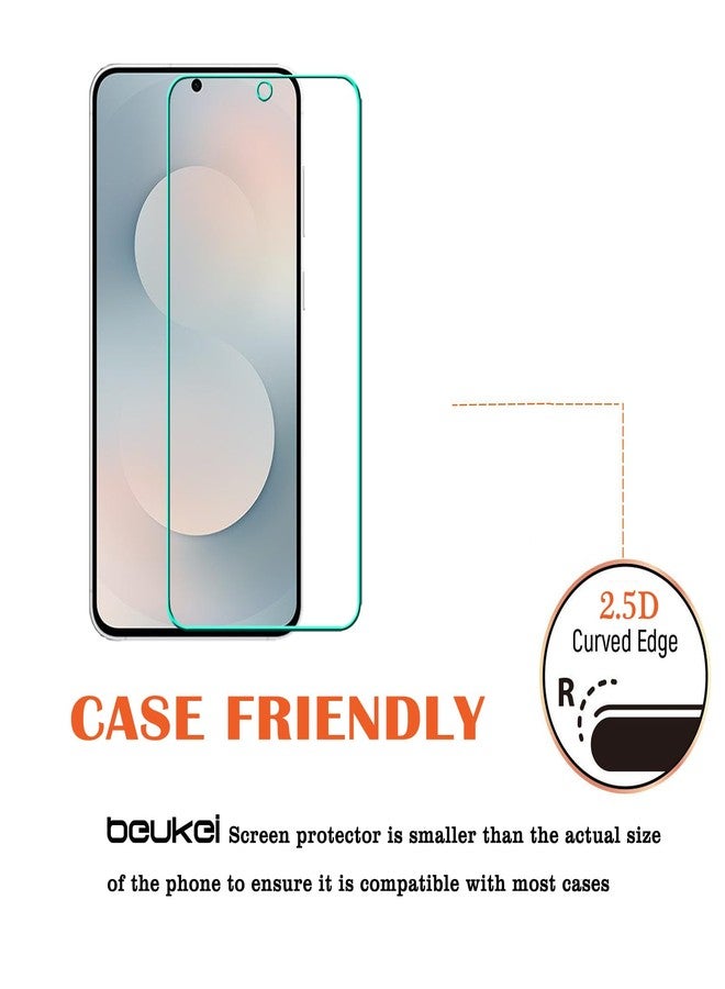 beukei (4 Pack) Compatible for Samsung Galaxy S25 FE 5G / Galaxy S25 FE [FE Model Only] Screen Protector Tempered Glass,Touch Sensitive, 9H Hardness (For Galaxy S25 FE) - Image 4