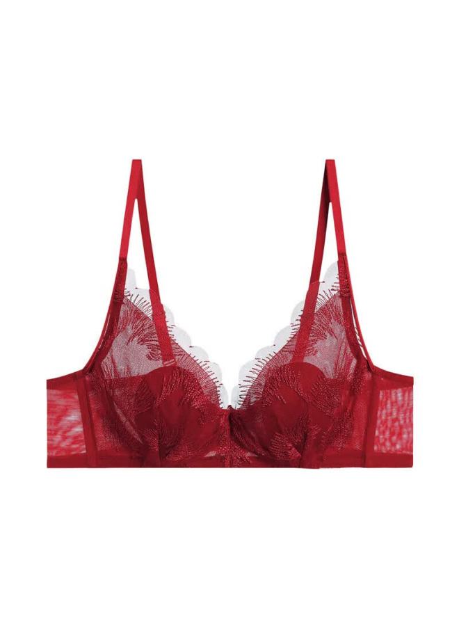 Aimer Red New Year Special Edition Soft Support Bra Am138981