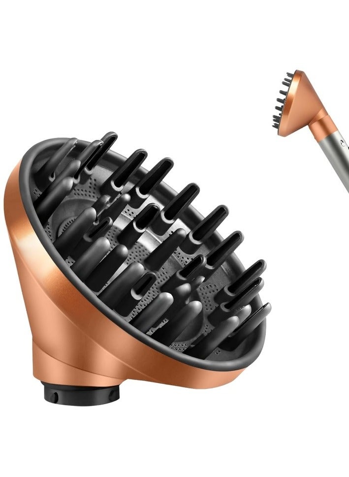 ملحق ناشر الشعر ل Dyson Airwrap ، فوهة ناشر مطورة متوافقة مع Airwrap Styler ، ملحق ناشر ل Airwrap HS01 / HS05 ، للاستبدال رقم الجزء 973365-01 ، ذهبي - Image 1