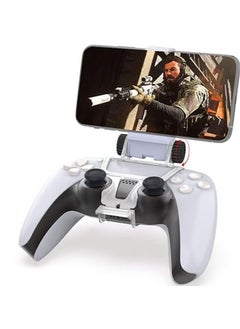 IINE Phone Mount Clip for PS5/PS5 Slim Controller,Controller Mobile Gaming Clip,for iPhone,Android with PS Remote Play Adjustable Holder Accessories Remote Stream Gaming  - Image 1