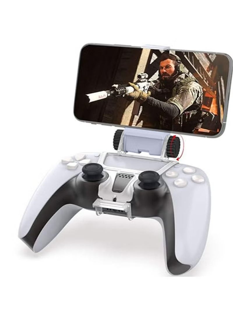 IINE - Phone Mount Clip for PS5/PS5 Slim Controller,Controller Mobile Gaming Clip,for iPhone,Android with PS Remote Play Adjustable Holder Accessories Remote Stream Gaming - Image 1