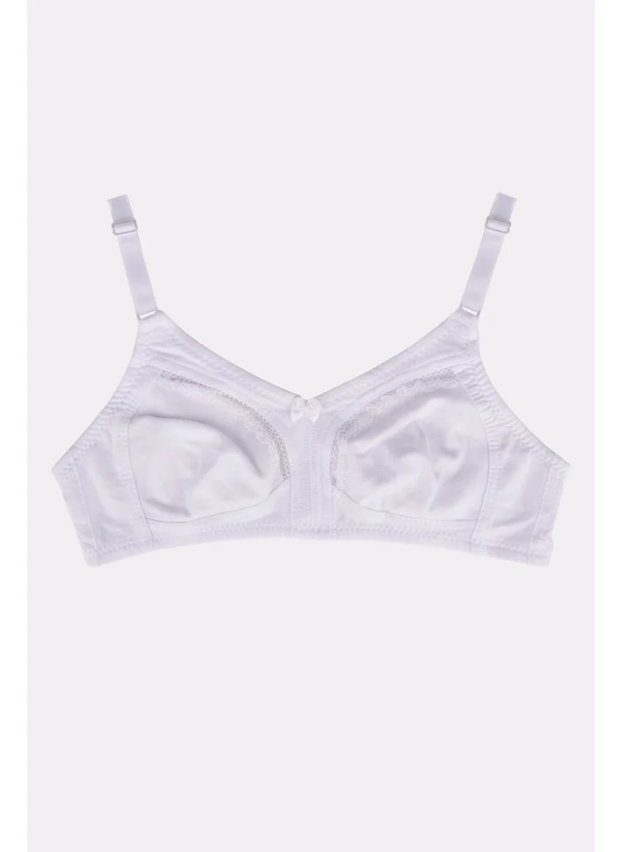 Ayyıldız 3662 White Minimizing Combed Cotton Bra