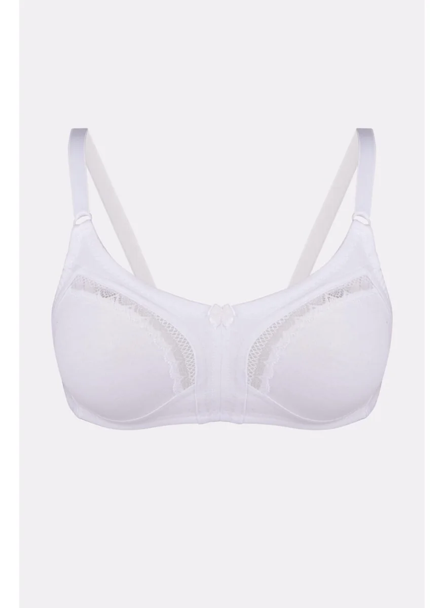 Ayyıldız 3662 White Minimizing Combed Cotton Bra