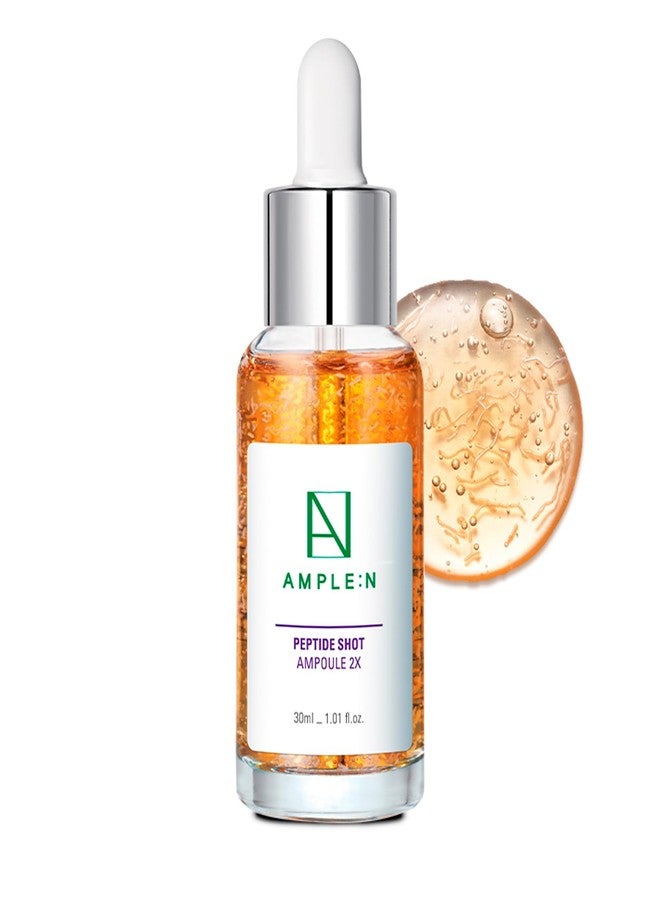 CORÉANA AMPLE:N Peptide Shot 2X Ampoule - Intensive Age Defying Concentrate Face Serum with Peptide Threads - Erasing Wrinkles and Improve Firmness - Lifting Sagging Skin - Plump, Repairs Skin, 1.01 fl.oz. - Image 1