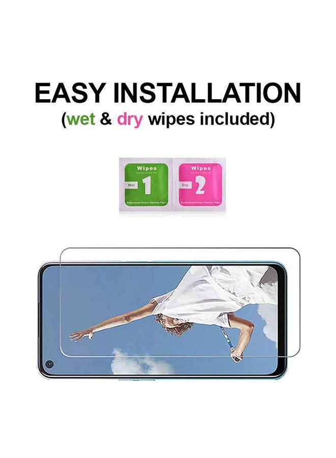 NIBEMINENT Tempered Glass Screen Protector For Oppo A92 Clear - Image 3